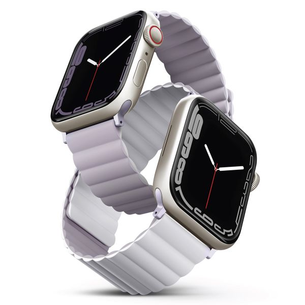 Uniq Bracelet Revix réversible Apple Watch | 44/45/46/49 mm - Lilac / White