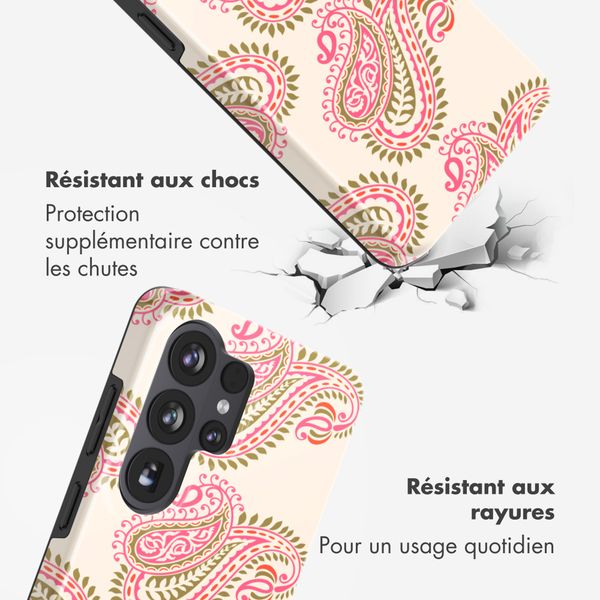 Selencia Coque arrière Vivid Samsung Galaxy S26 Ultra - Paisley Blush