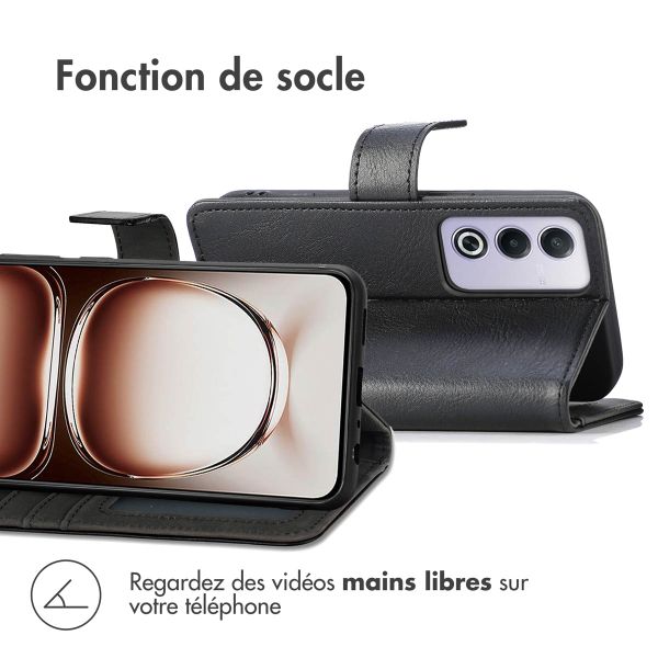 imoshion Étui de télephone portefeuille de luxe Oppo A80 5G - Noir