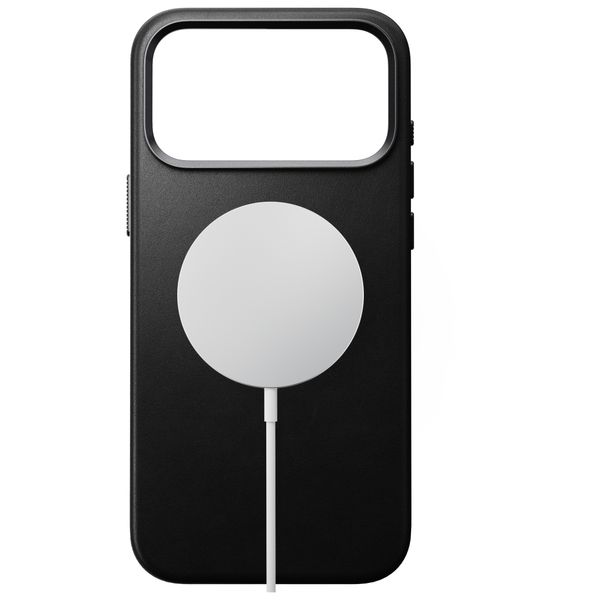 Nomad Coque arrière Traditional Leather avec MagSafe Apple iPhone 18 Pro Max - Black