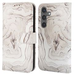imoshion Étui de télephone portefeuille Design Samsung Galaxy S24 - Sandy Marble
