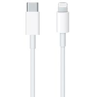 Apple Adaptateur secteur USB-C d'origine de 20 watts + câble USB-C vers Lightning d'origine - 2 mètres - Blanc
