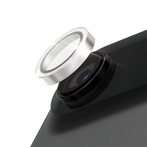 PanzerGlass Protection Caméra Hoops Optic Rings Apple iPhone Air - Argent Pailleté