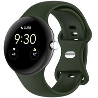 imoshion Bracelet en silicone⁺ Google Pixel Watch / Watch 2 / Watch 3 / Watch 4 (41 mm) - Taille S - Vert foncé