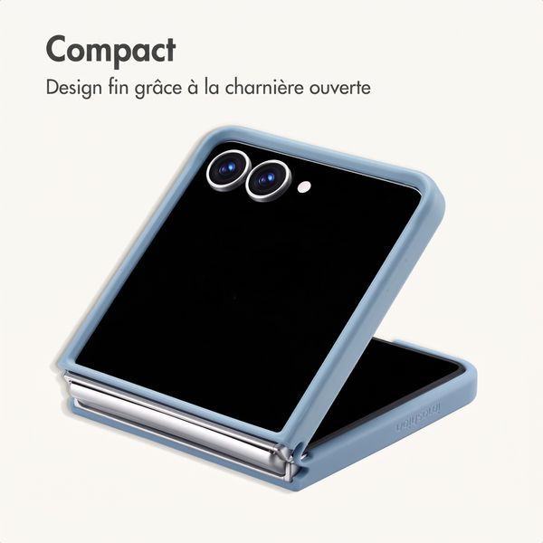 imoshion Coque Color Guard avec MagSafe Samsung Galaxy Z Flip 8 - Bleu clair