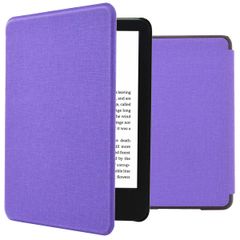 imoshion Étui de liseuse portefeuille Canvas Amazon Kindle (2024) / Amazon Kindle (2022) 11th gen - Violet