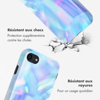 Selencia Coque arrière Vivid Apple iPhone SE (2022 / 2020) / 8 / 7 - Holographic Blue Dream
