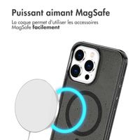 imoshion Coque Pailletée avec MagSafe Apple iPhone 15 Pro - Glitter Noir