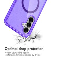 imoshion Coque Pailletée avec MagSafe Samsung Galaxy A56 - Paillettes Violet
