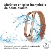 imoshion Bracelet magnétique milanais Xiaomi Mi Band 5 / 6 - Rose Doré