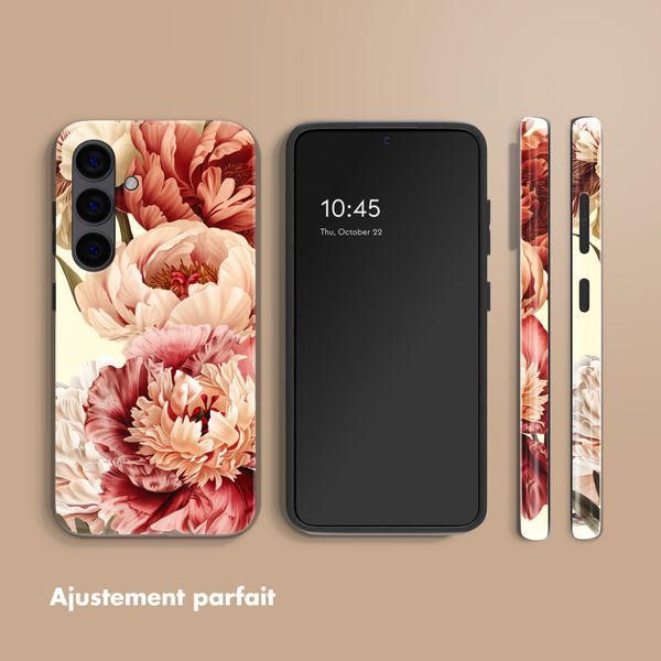 Selencia Coque arrière Vivid avec MagSafe Samsung Galaxy S24 - Vintage Peony