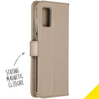 Accezz Étui de télephone Wallet Samsung Galaxy A71 - Doré