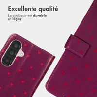 imoshion Étui de télephone portefeuille Design Samsung Galaxy A56 - Crush Check Coral Dust