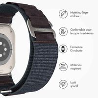 imoshion Bracelet en nylon Alpine Apple Watch | 38/40/41/42 mm - Indigo