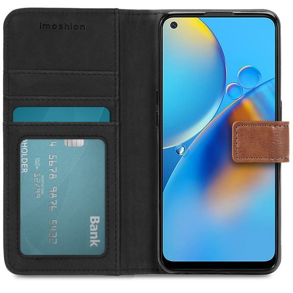 imoshion Étui de télephone portefeuille de luxe Oppo A74 (4G) - Marron