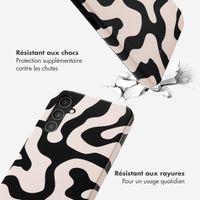 Selencia Coque arrière Vivid Samsung Galaxy A34 (5G) - Art Wave Black