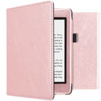 imoshion Étui de liseuse portefeuille en cuir végan Amazon Kindle Paperwhite 4 - Rose Doré