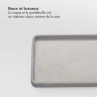 Selencia Étui portefeuille amovible Olyn avec MagSafe Samsung Galaxy S24 Ultra - Gris