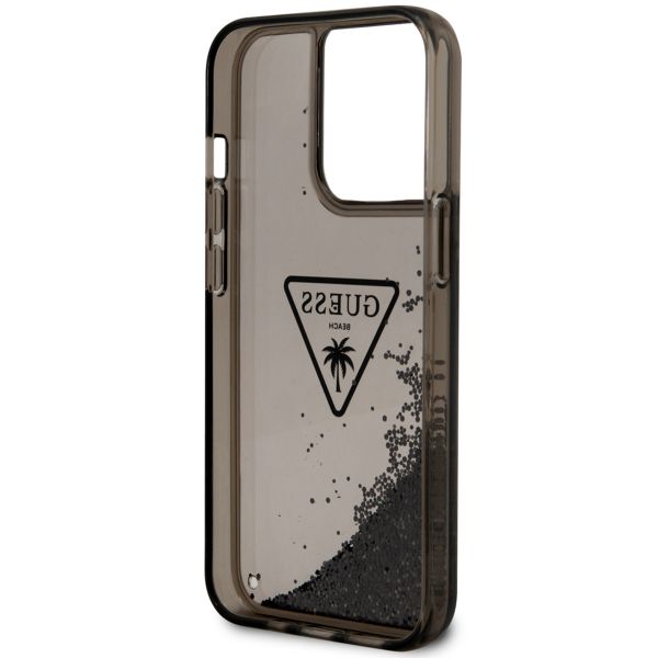 Guess Coque Liquid Glitter Apple iPhone 14 Pro Max - Noir