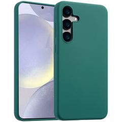 Accezz Coque Liquid Silicone Samsung Galaxy S24 Plus - Vert foncé