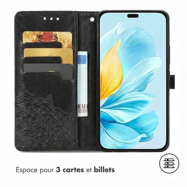 imoshion Etui de télephone Mandala Honor 200 Lite - Noir