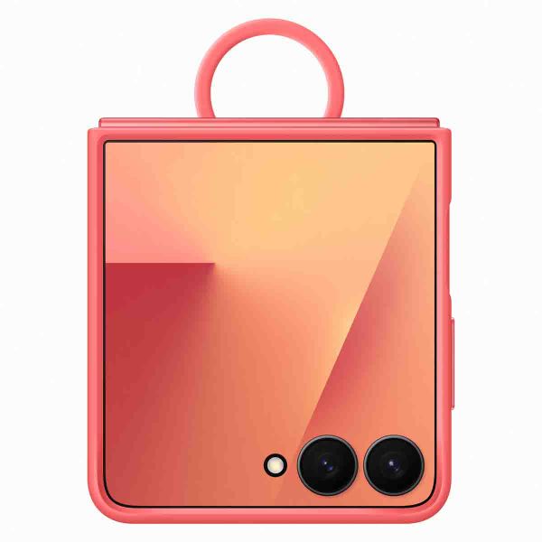 Samsung Original Coque en silicone Ring Samsung Galaxy Z Flip 7 - Red