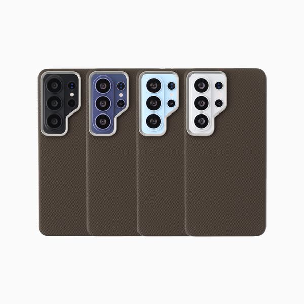 Accezz Coque arrière Mesh avec MagSafe Samsung Galaxy S26 Ultra - Marron