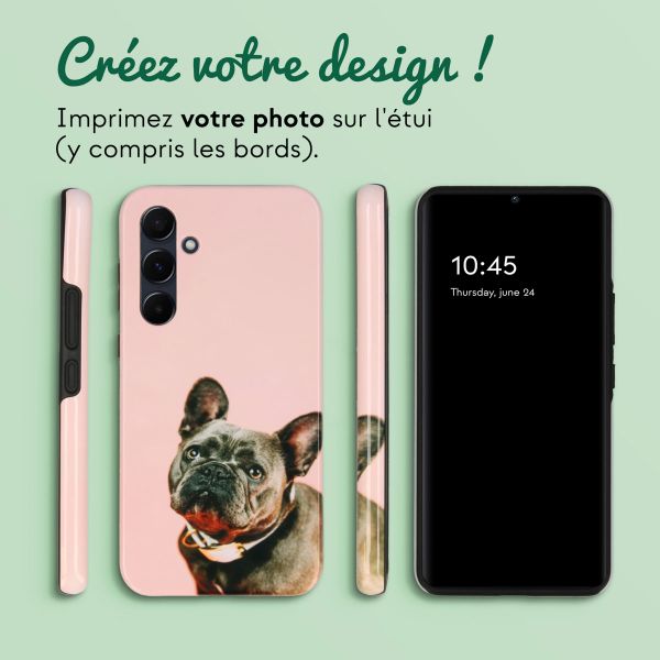 Concevez votre propre coque Tough Samsung Galaxy A55 - Blanc