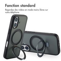 Accezz Coque Ring Stand avec MagSafe Apple iPhone 17 - Noir