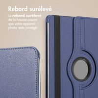 imoshion Coque tablette rotatif à 360° Samsung Galaxy Tab S9 11.0 pouces / S10 Lite / S10 FE / S9 FE 10.9 pouces - Bleu foncé
