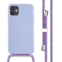 imoshion Coque en silicone avec cordon Apple iPhone 11 - Violet