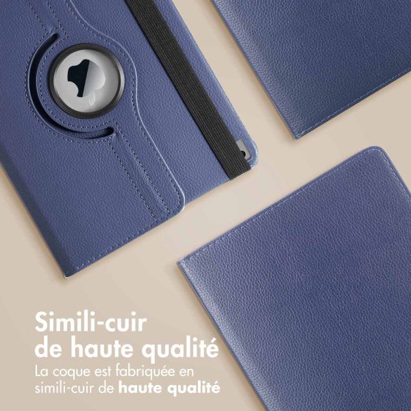 imoshion Coque tablette rotatif à 360° Apple iPad 9 (2021) 10.2 pouces / iPad 8 (2020) 10.2 pouces / iPad 7 (2019) 10.2 pouces - Bleu foncé