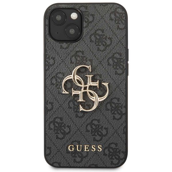 Guess Coque 4G Metal Logo Backcover Apple iPhone 13 - Gris