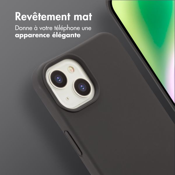 imoshion Coque arrière Color avec cordon amovible et MagSafe Apple iPhone 14 - Noir