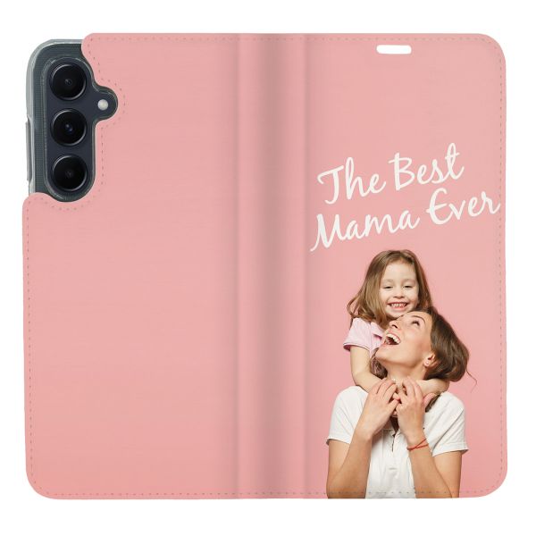 Concevez votre propre housse portefeuille Samsung Galaxy A55 - Blanc