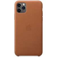 Apple 4 Pack Coque Leather Apple iPhone 11 Pro Max - Red + Saddle Brown + Midnight Blue + Black