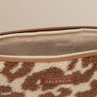 Selencia Pochette ordinateur Teddy 13-14 pouces - Vanilla Leopard