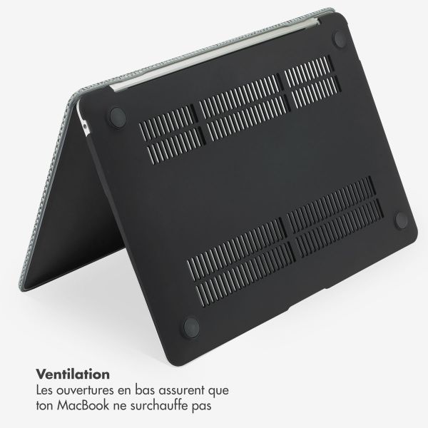 Selencia Coque tissée Apple MacBook Pro 13 pouces (2020 / 2022) - Gris