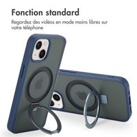 Accezz Coque Ring Stand avec MagSafe Apple iPhone 15 - Bleu