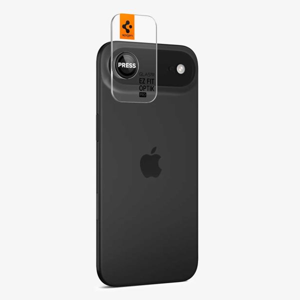 Spigen Optik Pro EZ Fit Lens Protector - Protection d'objectif de caméra (lot de 2) Apple iPhone Air - Noir