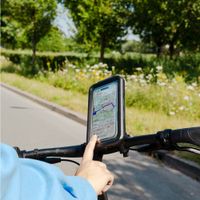 imoshion Support de téléphone premium pour vélo - Résistant aux éclaboussures - Rotation à 360° - Universel - Noir