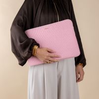Selencia Pochette ordinateur Corduroy 13-14 pouces - Soft Blush