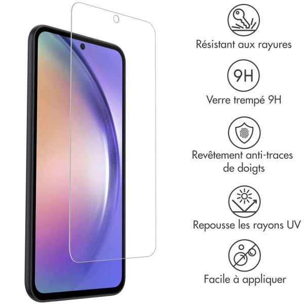 Accezz Protection d'écran en verre trempé 2-pack Samsung Galaxy A54 (5G) / S23 FE