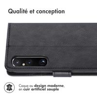 imoshion Étui de télephone portefeuille de luxe Sony Xperia 1 V - Noir