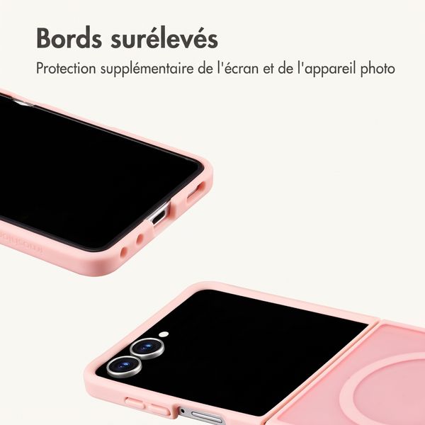 imoshion Coque Color Guard avec MagSafe Samsung Galaxy Z Flip 8 - Rose clair