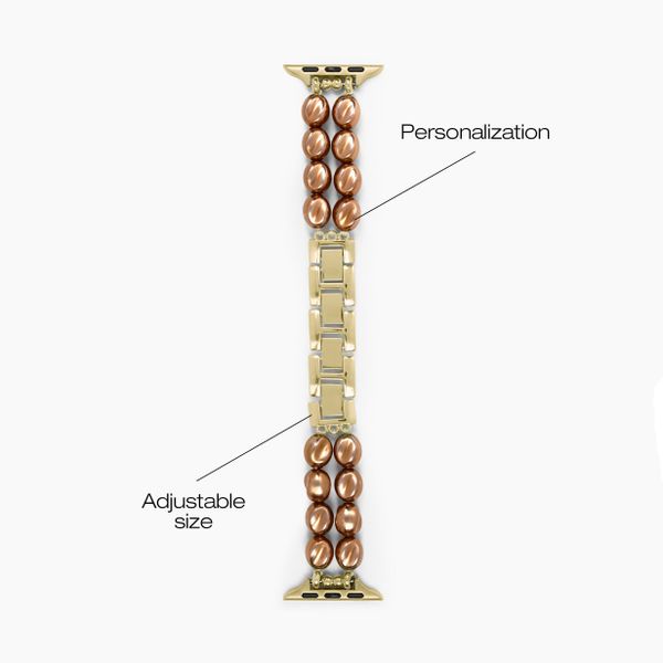 iDeal of Sweden Beaded Watch Band Apple Watch | 38/40/41/42 mm - Salted Caramel Pearl