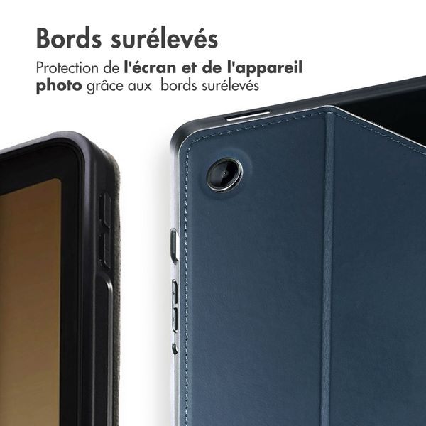 Accezz Coque tablette Classic Samsung Galaxy Tab A9 8.7 pouces - Bleu foncé