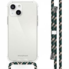 imoshion Coque arrière transparente avec cordon Apple iPhone 13 - Green Multi Color