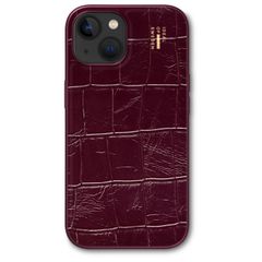 iDeal of Sweden Coque MagSafe en cuir végétalien Apple iPhone 13 / 13 Pro / 14 / 16e - Fine Wine Croco