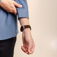 imoshion Bracelet en velours côtelé Apple Watch | 38/40/41/42 mm - Marron